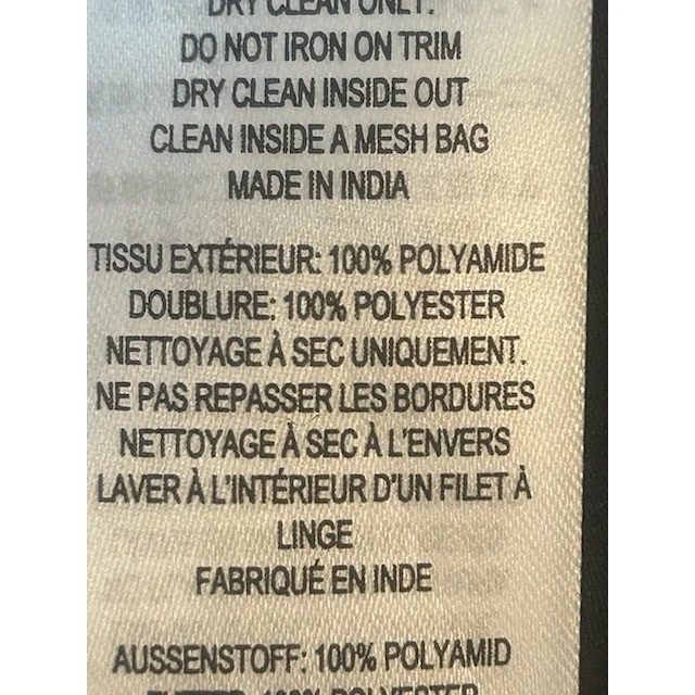 French Connection Black Sequin Mini Dress Long Sleeve Party Cocktail Size Large - Image 5