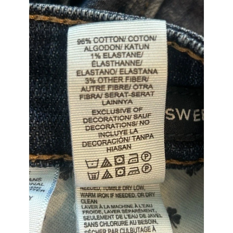 Lucky Brand Sweet Straight Leg Jeans Womens Dark Wash Denim Size 6/28 - Image 4