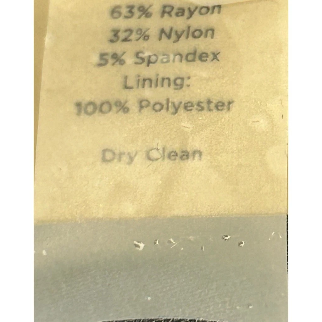 Talbots Grey Mock Neck Wrap Dress with Decorative Button Size 12P Petite - Image 5