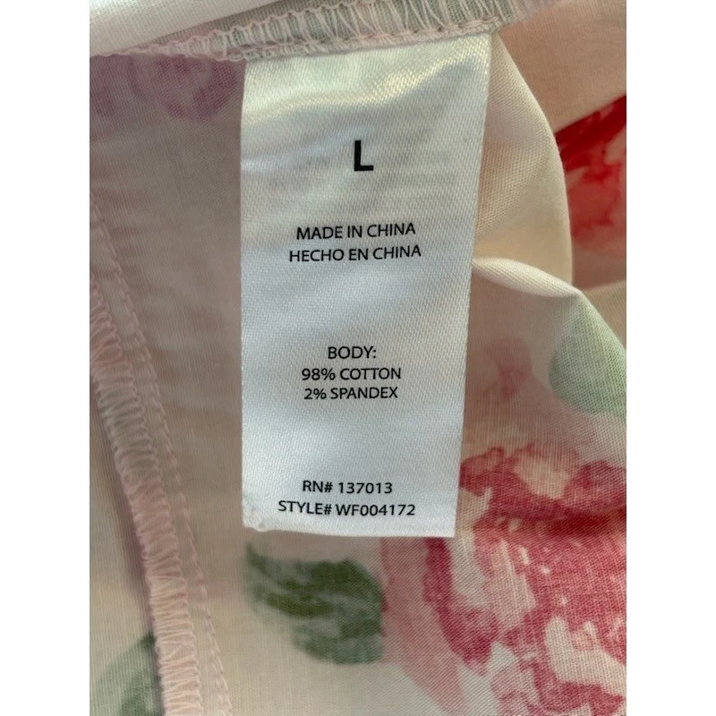 New WILDFOX Laurent Pink Floral Midi Retro Bow Dress Women's Size Large - Image 5