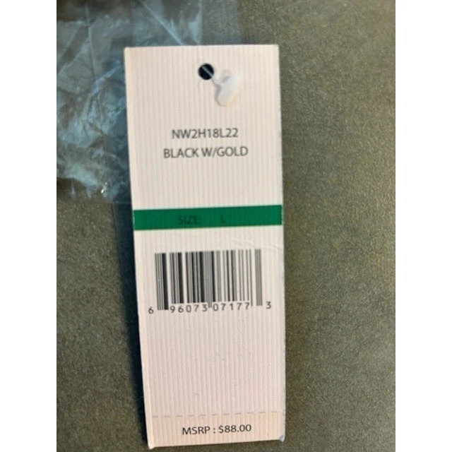 New Nanette Lepore Blouse Black Gold Foil Dot Ruffle Long Sleeve Top Size Large - Image 6