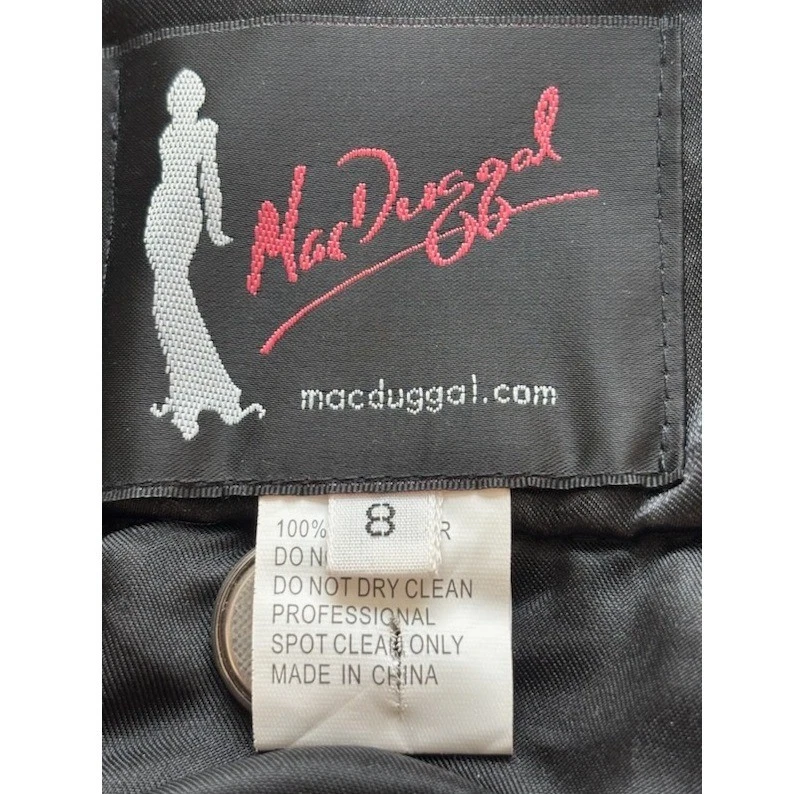 Mac Duggal Dress Women's Size 8 Leopard Animal Print Halter Maxi Long Gown - Image 3