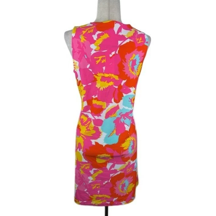 New Jude Connally Floral Print Sleeveless Dress Jude Cloth Size XL $193 - Image 3