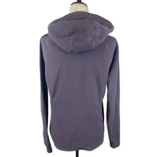 The North Face Women's Purple Fleece Full Zip Hoodie Sweatshirt Top Size Large - Image 3