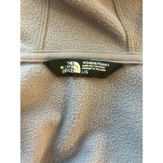 The North Face Women's Purple Fleece Full Zip Hoodie Sweatshirt Top Size Large - Image 4