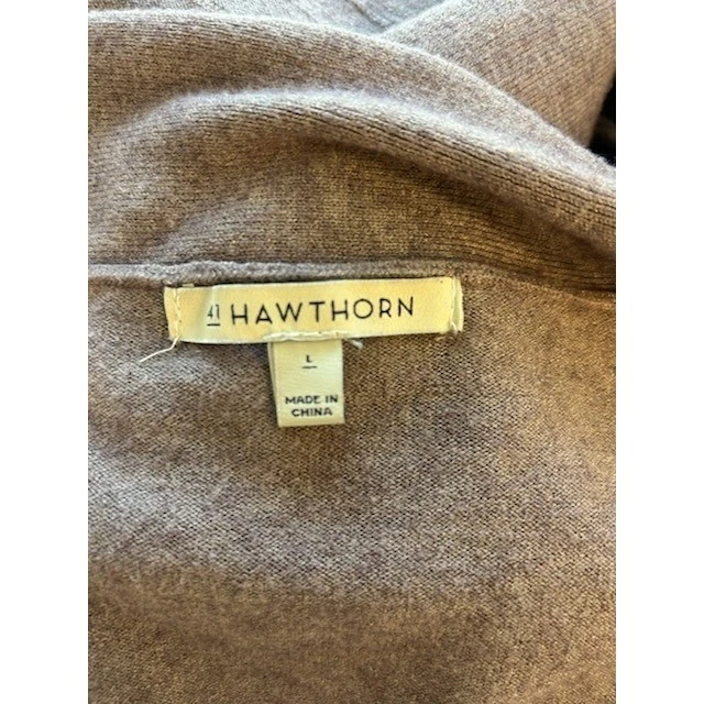 41 Hawthorn Womens Long Sleeve Open Front Long Cardigan Mauve Purple Size Large - Image 4