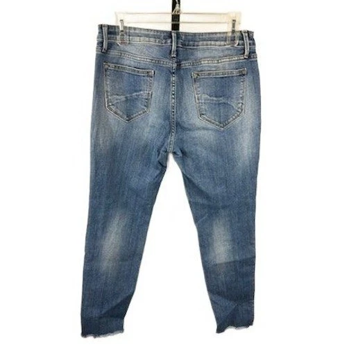 Driftwood Jackie Jeans Womens Blue Embroidered Side Detail Denim Size 29 - Image 2