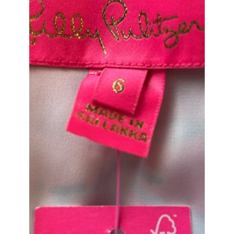 New Lilly Pulitzer Zoya Ruffle Romper Frenchie Blue Suns Out Floral Size 6 $198 - Image 4