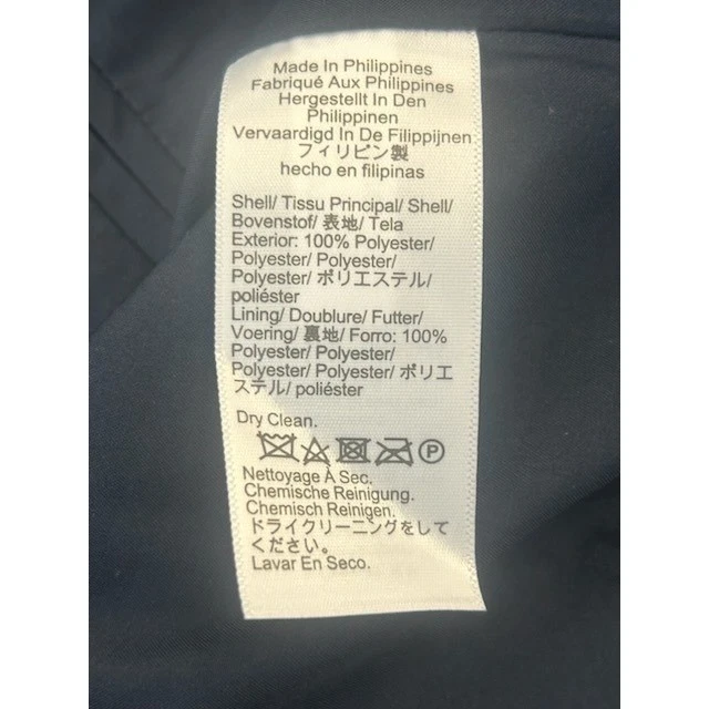 J.Crew Women's Size 6 Navy White Striped Tweed Cropped Gold Button Blazer - Image 7