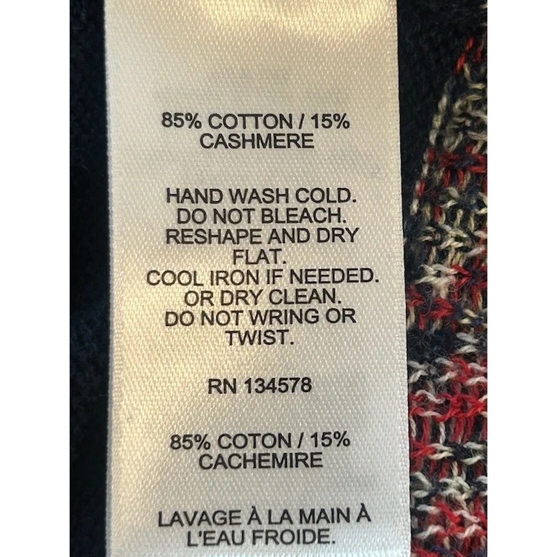 Vineyard Vines Nautical Flag Print Cotton Cashmere Blend Sweater Mens Size XL - Image 4