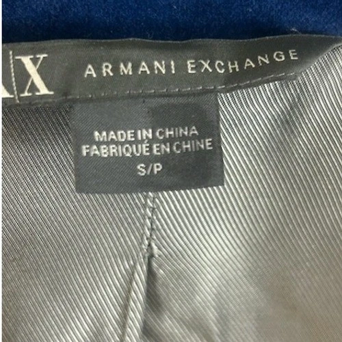 Armani Exchange Men's Size Small Royal Blue Velvet Sport Coat Blazer Jacket - Image 4