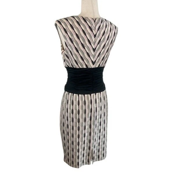 Kay Unger New York Dress Black Cinch Waistband Career Cocktail Party Size 8 - Image 4