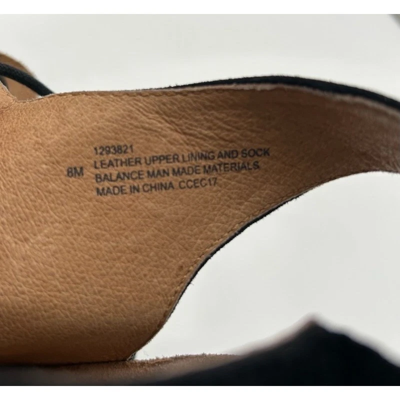 Söfft Women's Black Suede Lace Up Gladiator Wedge Sandals Shoes Size 8M - Image 6