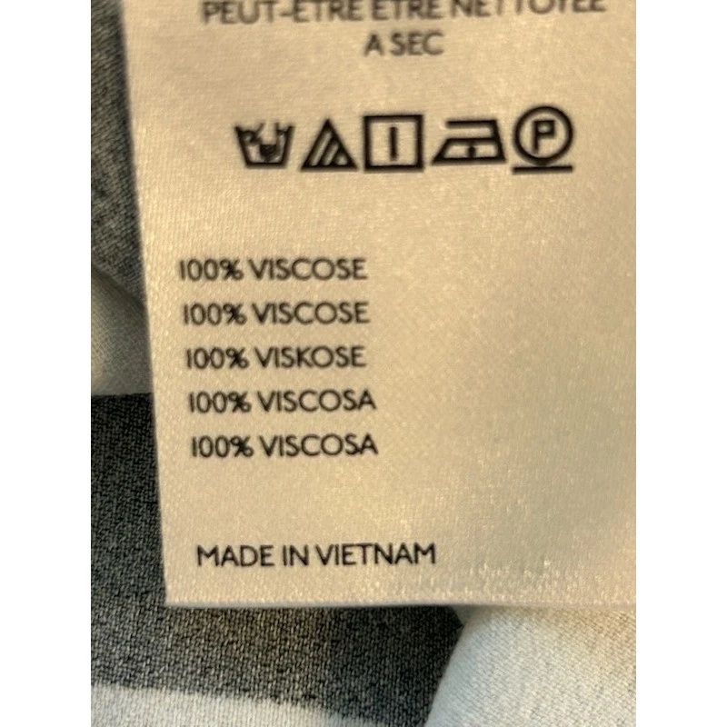 Maeve Anthropologie Black White Striped Button Down Back Blouse Top Size Small - Image 5