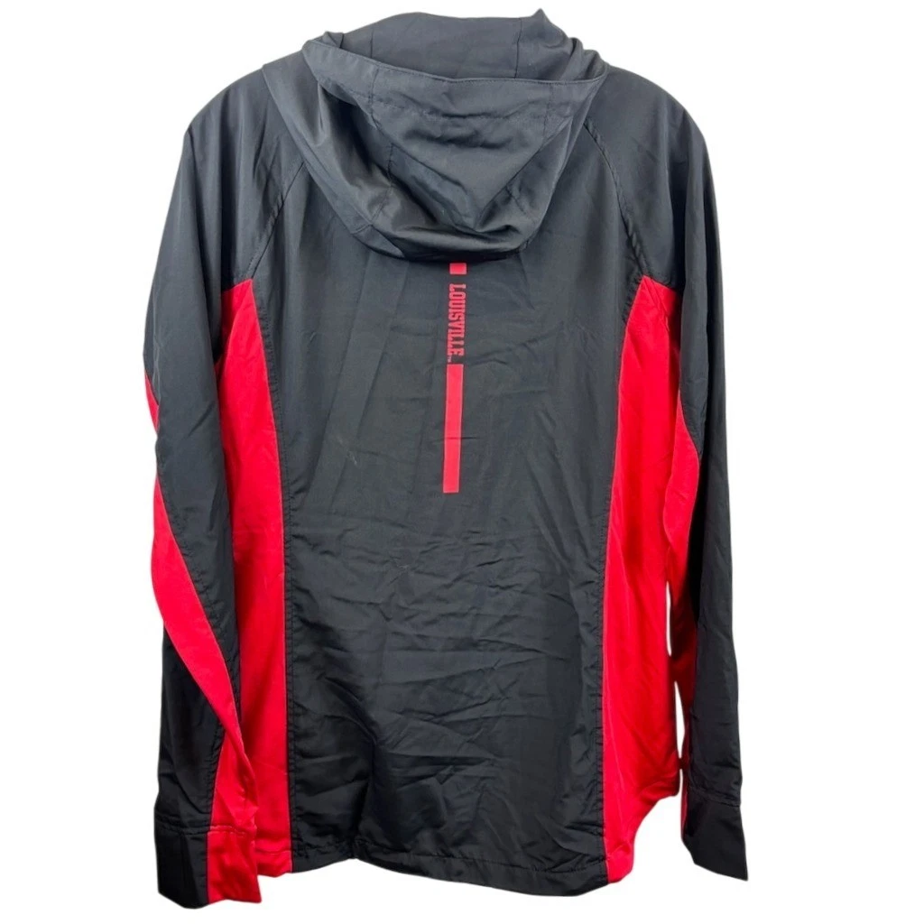 New Louisville Cardinals UL Stadium Athletics Jacket Black Red Size XL - Image 2