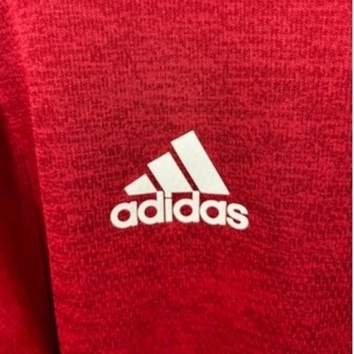 Adidas NC State Wolfpack Red Baseball Pullover Jersey Sweatshirt Mens Size Large - Image 4