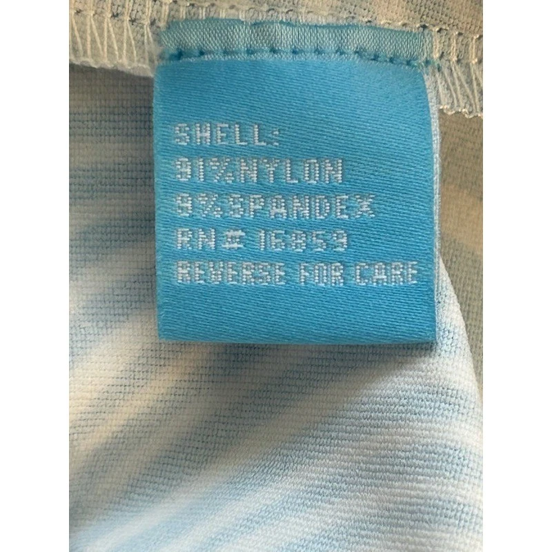 J.McLaughlin Dress Blue White Swirl Print 3/4 Sleeve Women's Size Large - Image 3