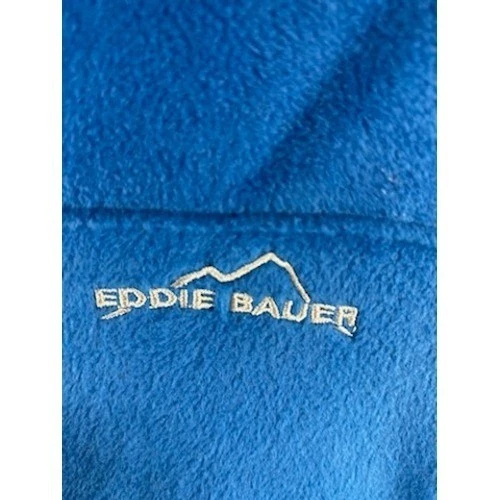 Eddie Bauer Mens Quest 200 Fleece Vest Full Zip Sleeveless Blue Size Small - Image 3