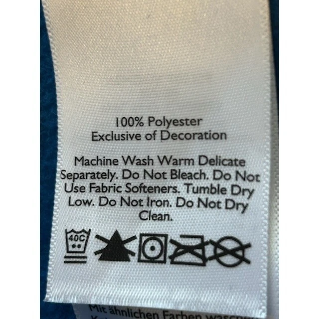 Eddie Bauer Mens Quest 200 Fleece Vest Full Zip Sleeveless Blue Size Small - Image 7