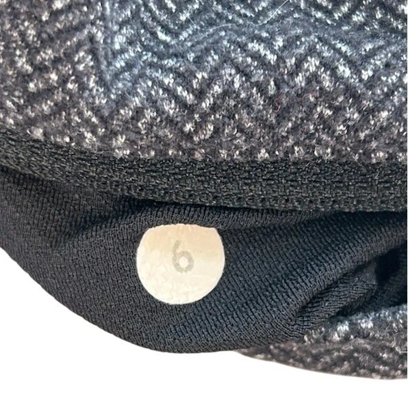 Lululemon Define Mock Neck Pullover Herringbone Gray Size 6 - Image 5