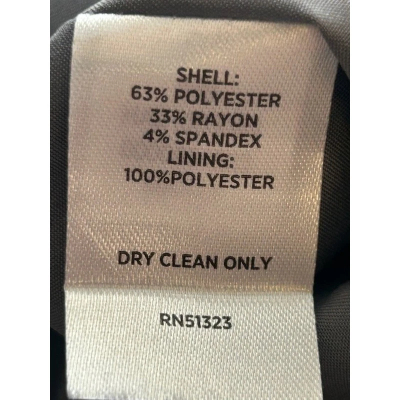 Halogen Vest Double Breasted Sleeveless Blazer Gray Women's Size XL Lined - Image 4