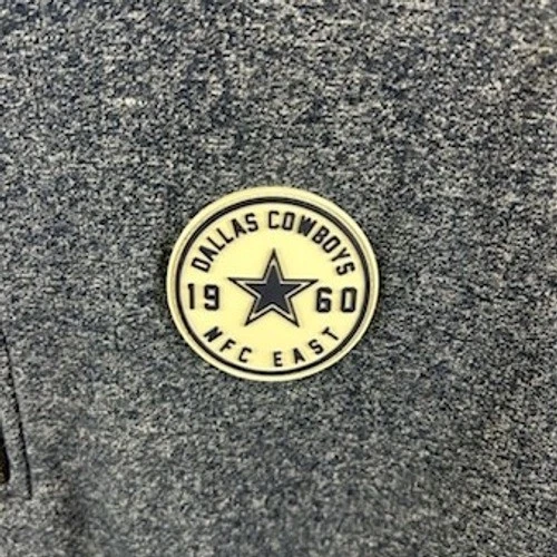 Dallas Cowboys Pullover Quarter Zip Sweatshirt NFL Football Size Medium - Image 3