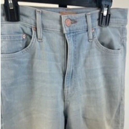 MOTHER The Swooner Crop Swimming Lessons Blue Denim Jeans Womens Size 26 - Image 3