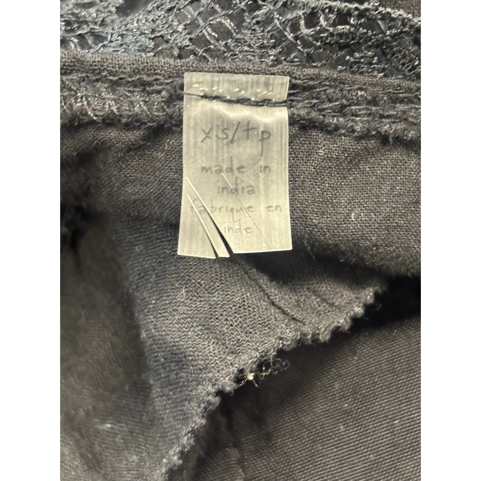 Free People Eyelet Lace Mini Dress Black Boho Festival Size XS - Image 7