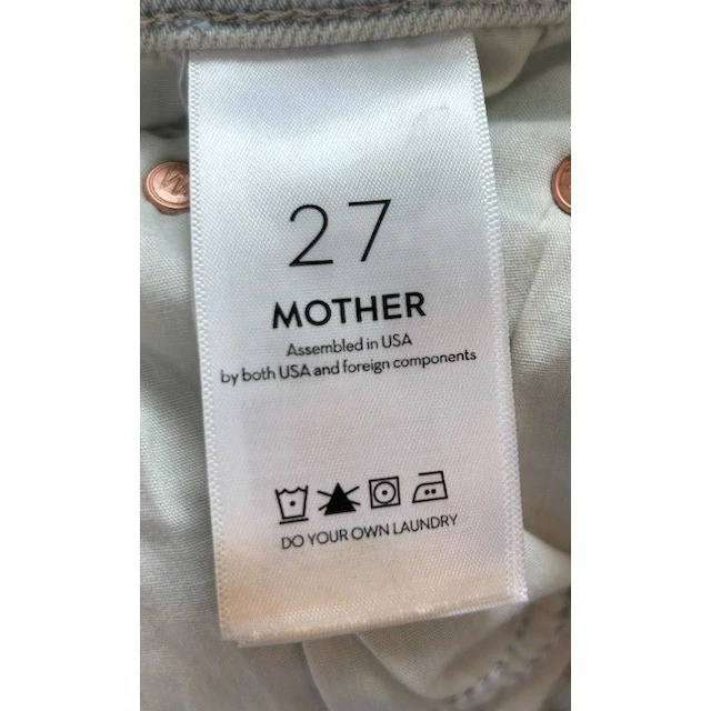 MOTHER The Pixie Tomcat Ankle Pina Colada Paradise Button Fly Jeans Size 27 - Image 5