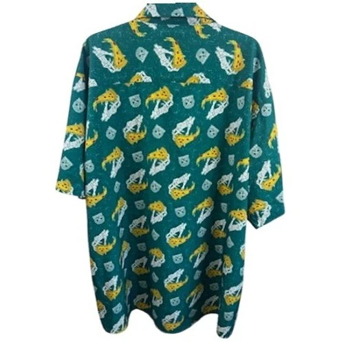 Dixxon Flannel Co The Slice Pizza Skeleton Button Down Shirt Top Size 4X - Image 3