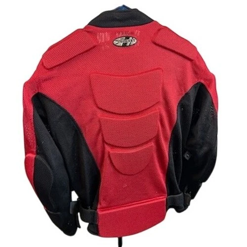 Joe Rocket Ballistic Red Motorcycle Jacket Mesh Armor Touring Mens Size Small - Image 3