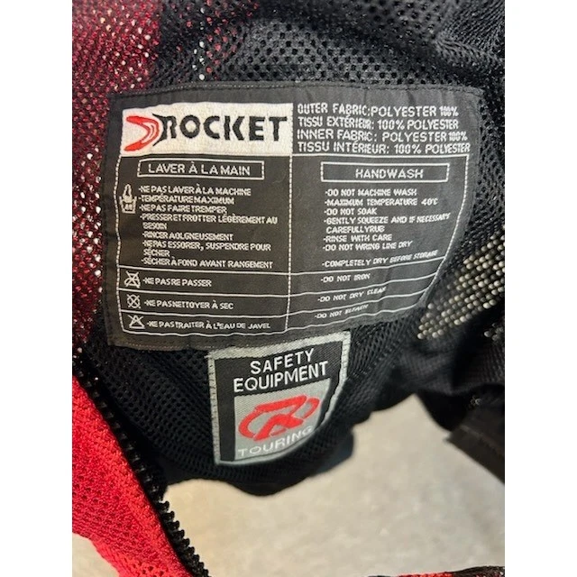 Joe Rocket Ballistic Red Motorcycle Jacket Mesh Armor Touring Mens Size Small - Image 4