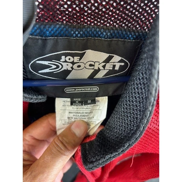 Joe Rocket Ballistic Red Motorcycle Jacket Mesh Armor Touring Mens Size Small - Image 5