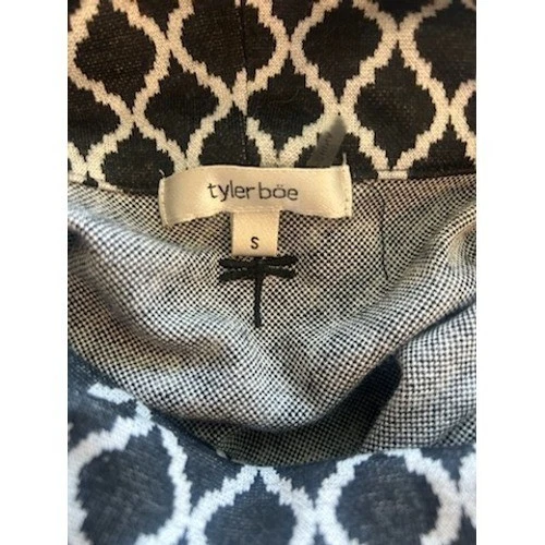 Tyler Boe Kim Sweater Dress Black White Geometric Long Sleeve Women's Size Small - Image 5