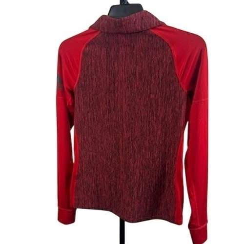 Adidas Louisville Cardinals Pullover Zip ClimaLite Red Black Jacket Size Medium - Image 3