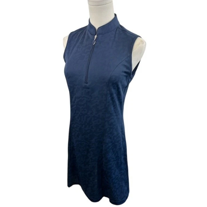 Greg Norman Play Dry Golf Tennis Pickleball Dress Sleeveless Navy Size Small