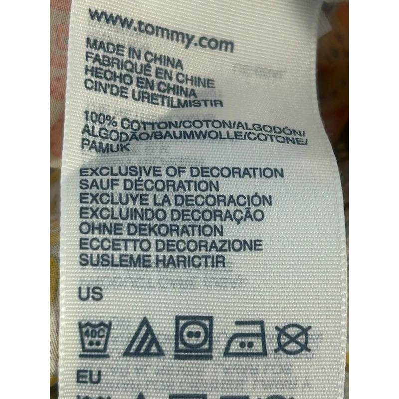 Tommy Hilfiger Dress Women's Size Medium Paisley Print Belted Long Sleeve Cotton - Image 4