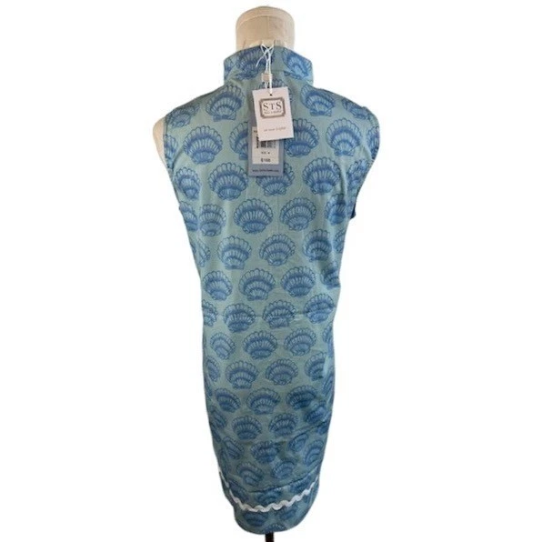 New Sail to Sable STS Short Ric Rac Blue Seashell Dress Women's Size XXL - Image 3