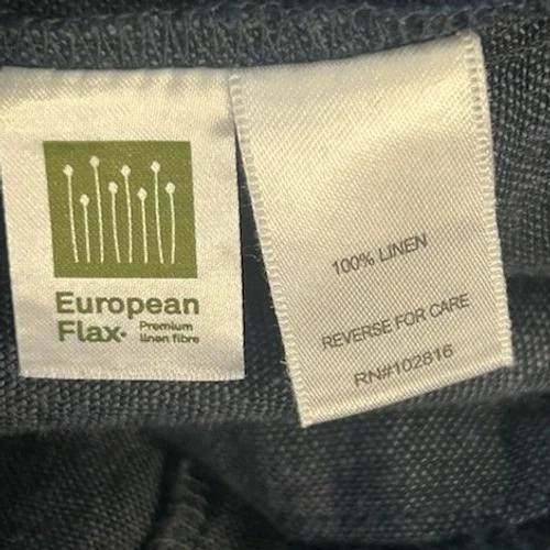 Garnet Hill Women's Size 12 Navy 100% Linen European Flax Sleeveless Dress - Image 4