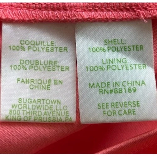 Lilly Pulitzer Coral Pink Lace Dress V Neck 3/4 Sleeve Size XS - Image 5