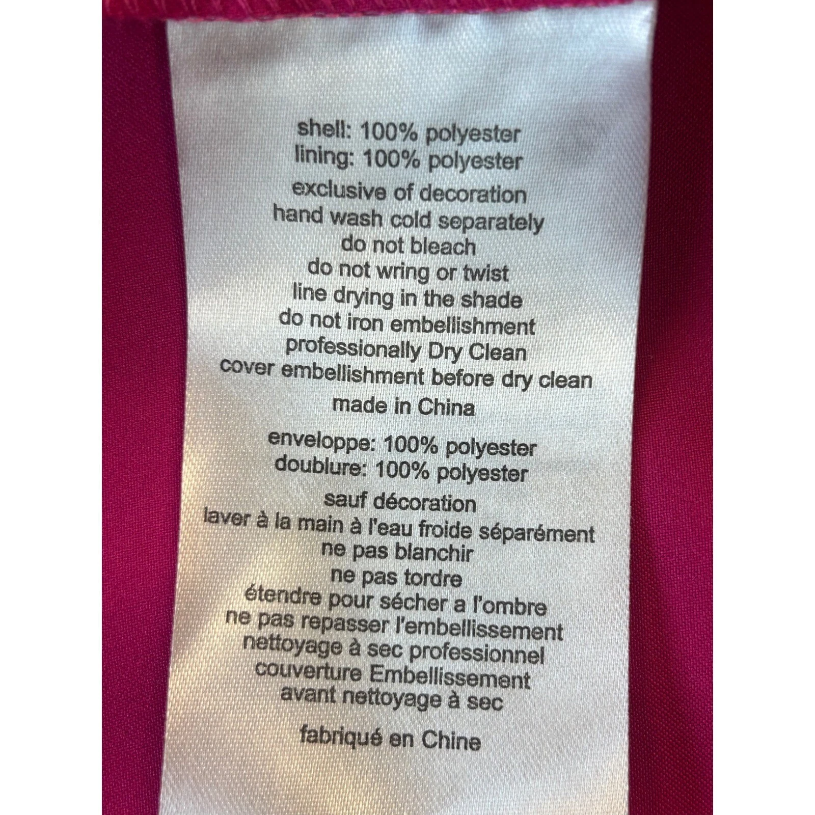 NWT Jules & Cleo Party Dress Crystal Fuchsia Cocktail Begonia Pink Size 20 - Image 6