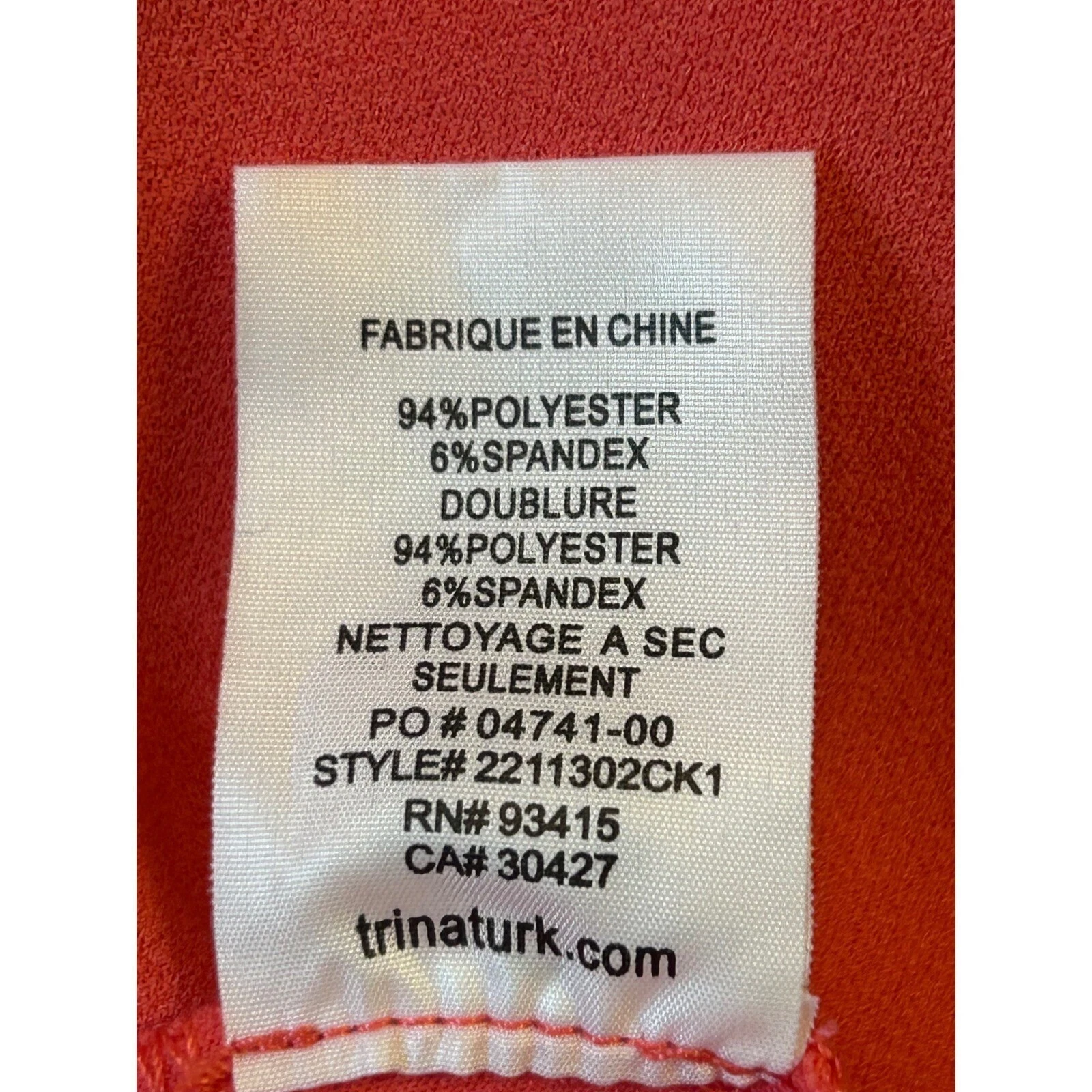 Trina Turk Incomparable Long Balloon Sleeve Dress Coral Pink Size 14 $248 - Image 5