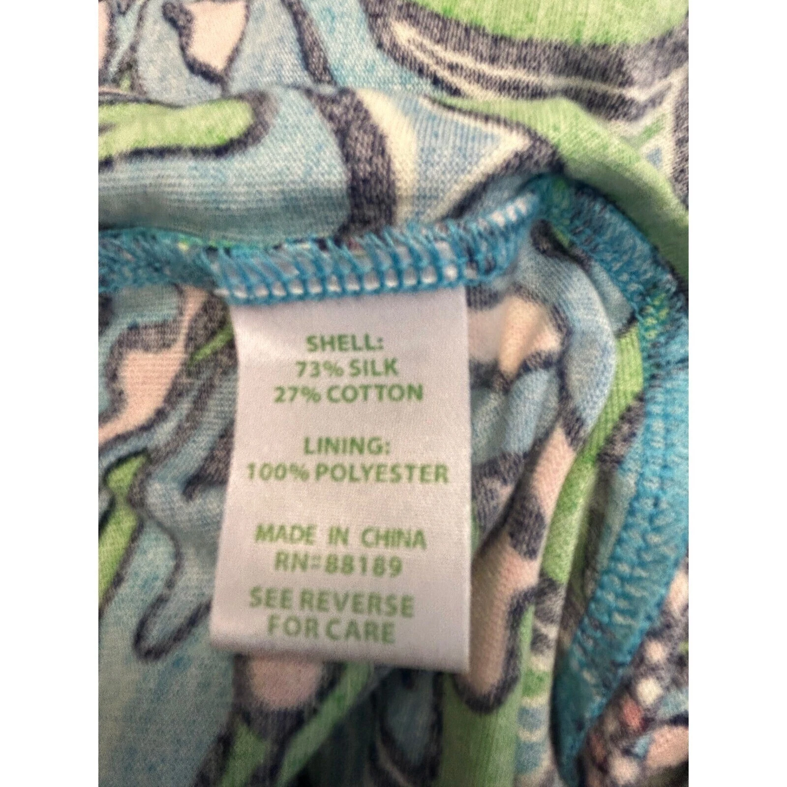 Lilly Pulitzer Floral Print Silk Blend Dress Career Party Cruise Size Medium - Image 5