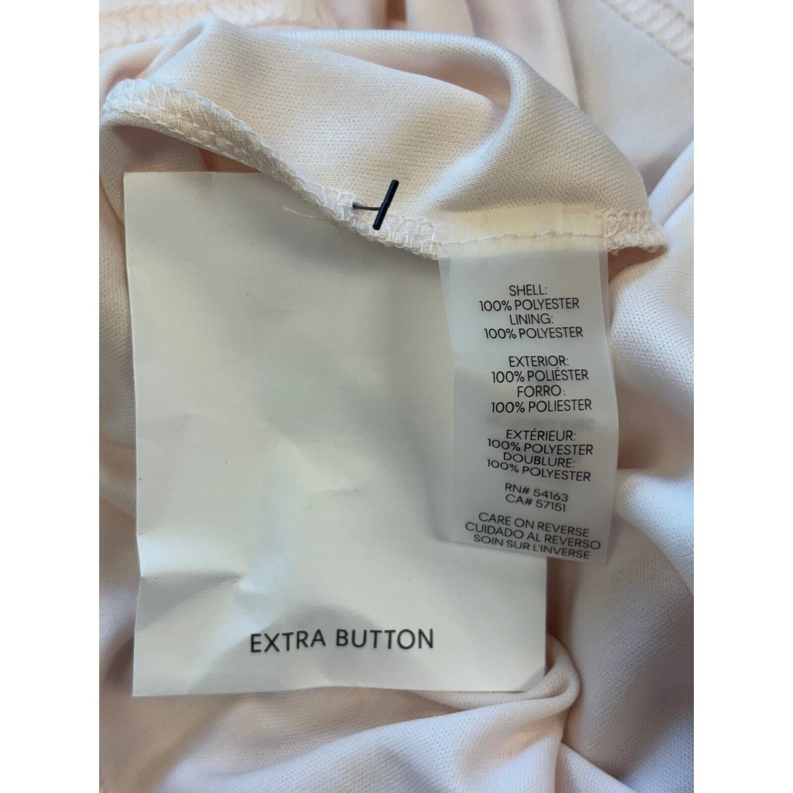 New Calvin Klein Peach Maxi Dress Floral Print Tiered Sleeveless Size 10 $139 - Image 6