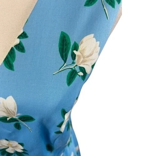 Draper James Blue Floral Magnolia Sleeveless Dress - Image 3