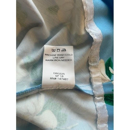 Draper James Blue Floral Magnolia Sleeveless Dress - Image 7