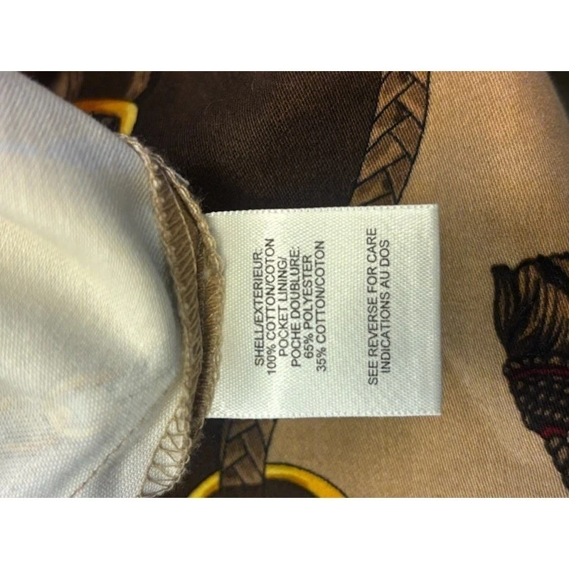 Talbots Equestrian Print Skirt Pockets Horse Bit Belt Preppy Chic Size 6 - Image 5