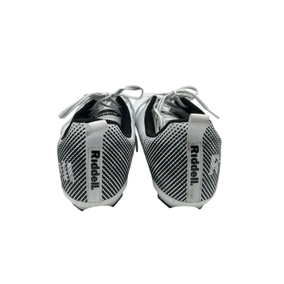 Riddell Football Cleats White Black Lightweight Performance Mens Size 13 - Image 3