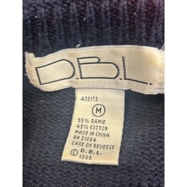 DBL American Flag Stars Stripes Knit Sweater USA Red White Blue Vintage Size M - Image 5