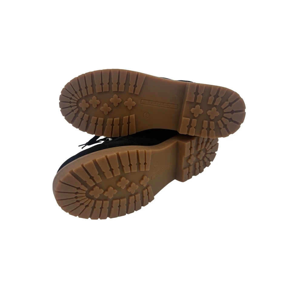 New Easy Spirit Martha Stewart Selakely Quilted Lace Up Ankle Boots Black 8.5M - Image 7